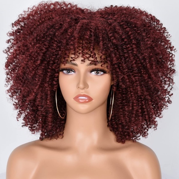 Short Kinky Curly Afro Wig - Picture 2 of 5